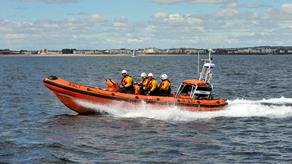 RNLI Hartlepool ILB Solihull with crew onboard