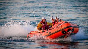 Swanage Lifeboats Station's D Class out at sea