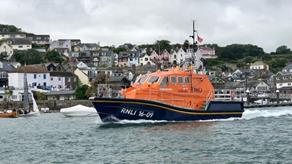Salcombe Lifeboat Station's Tamar class lifeboat called The Baltic Exchange III
