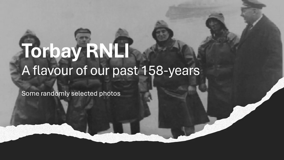 Placeholder image for the Torbay History video slideshow showing an old lifeboat.