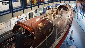 Inside the RNLI Henry Blogg Museum at Cromer, Norfolk