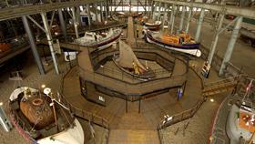 The RNLI Historic Lifeboat Collection at the Historic Dockyard in Chatham, Kent