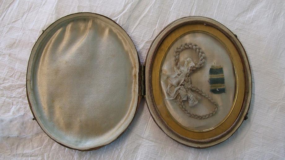 A locket containing Grace Darling's hair