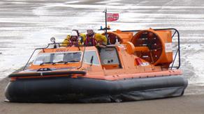 hoylake rnli launch to help cut off walker