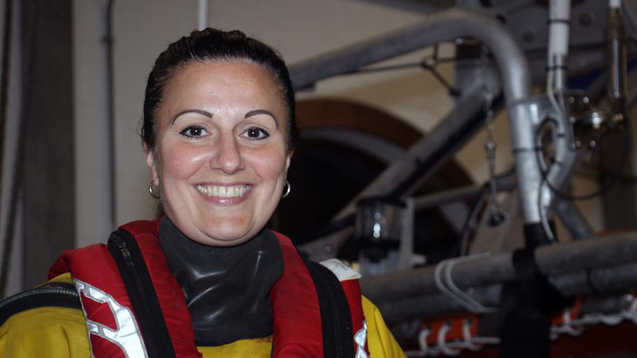 Looe lifeboat crew member Victoria Thomas