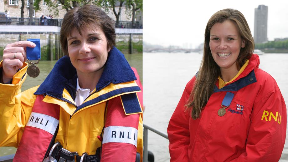 Bronze medal-winning women Aileen Jones and Sophie Grant Crookston