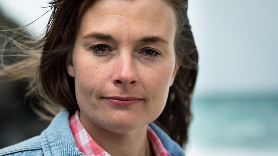 A portrait of rescuee Vicky in Chapel Porth, Cornwall