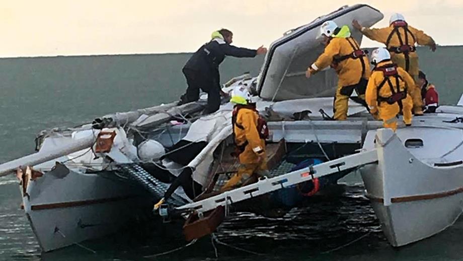 Dungeness RNLI assist with a collision in the English Channel 