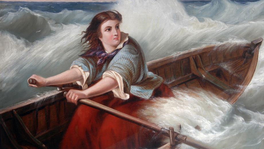 A portrait of Grace Darling by Thomas Brooks (1818-1891)