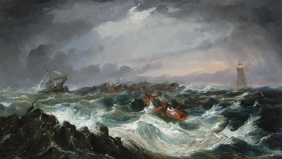 The Rescue of the Forfarshire by Grace Darling by R Watson