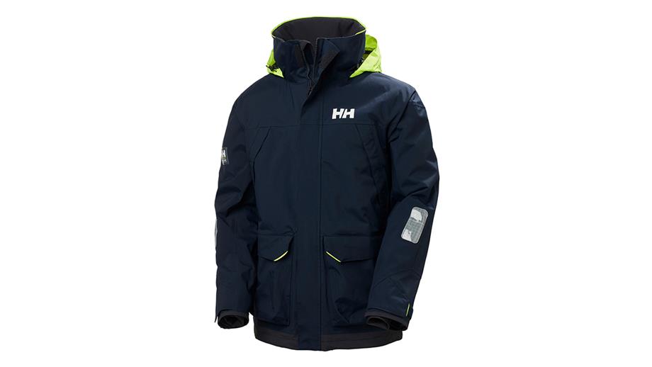 The Pier jacket is made with HELLY TECH® Performance fabric and features a high protective collar, fleece-lined hand pockets and SOLAS-approved reflectives for safety on and around the water