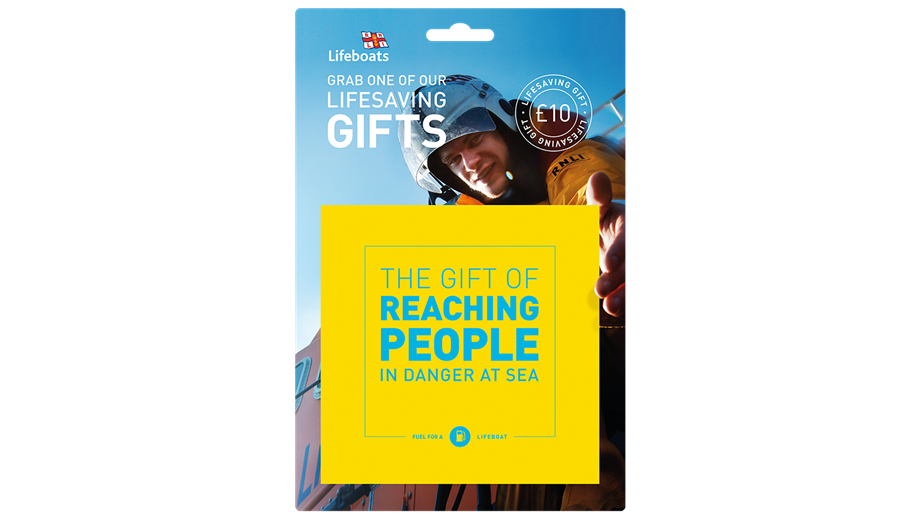 When you buy a virtual gift, like fuel for a lifeboat, we’ll send you a gift card you can personalise with your own message to give to a loved one. 