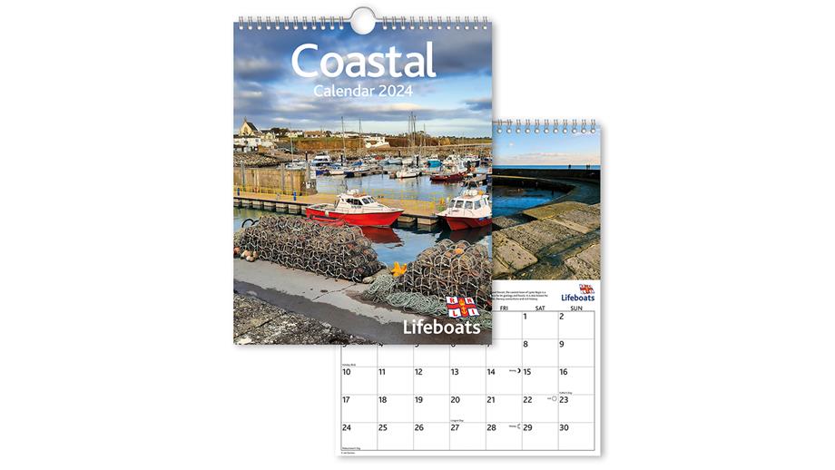 Lifeboats coastal calendar, priced £8.