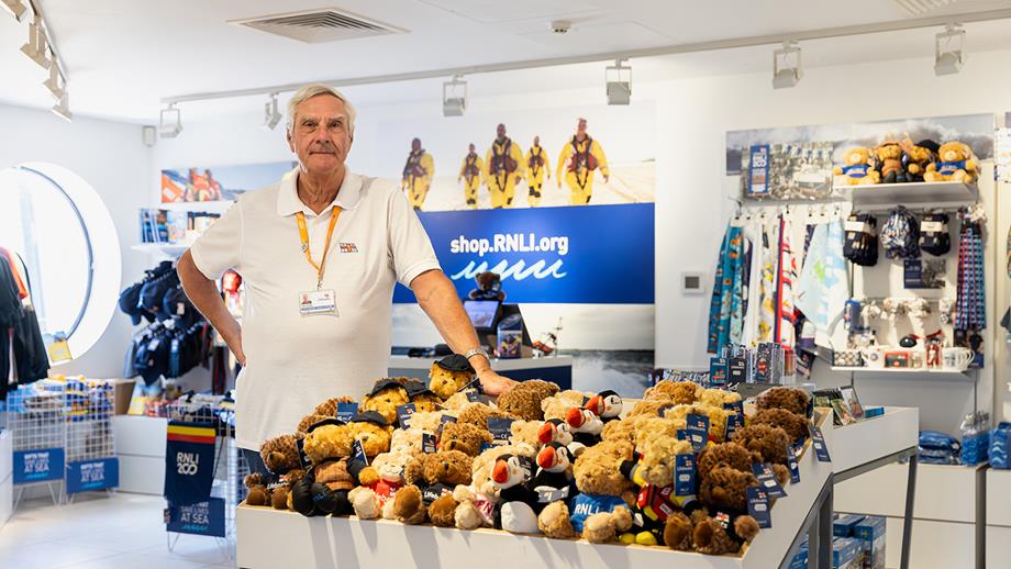 Ian Cook, RNLI Shop Volunteer, at the College