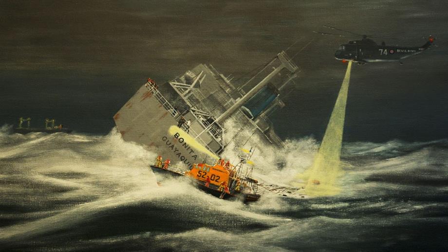 Photo of painting by H E Beavis