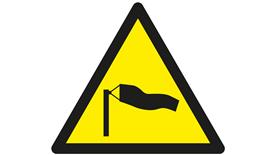 hazard beach sign