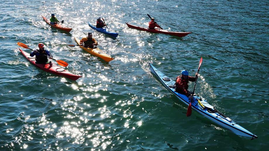 Kayaking sea safety lesson