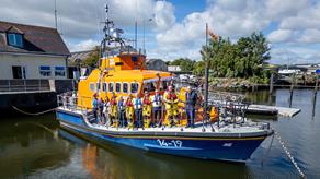 A Shannon class lifeboat, the newest lifeboat in the RNLI’s all-weather fleet