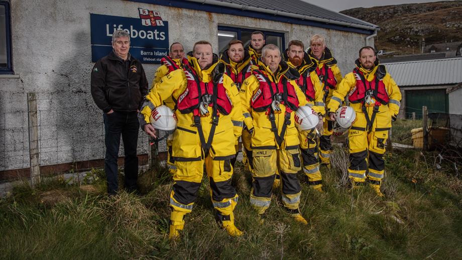 The crew at Barra Island