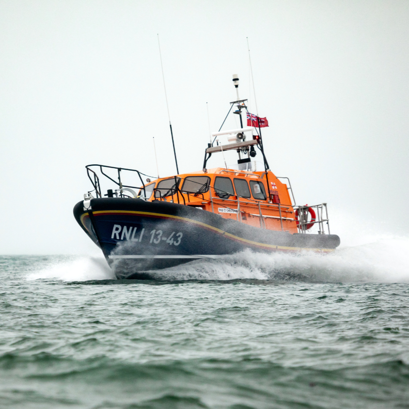 Clifden lifeboat out on the water