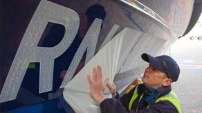 Legacy lifeboat decal application RNLI