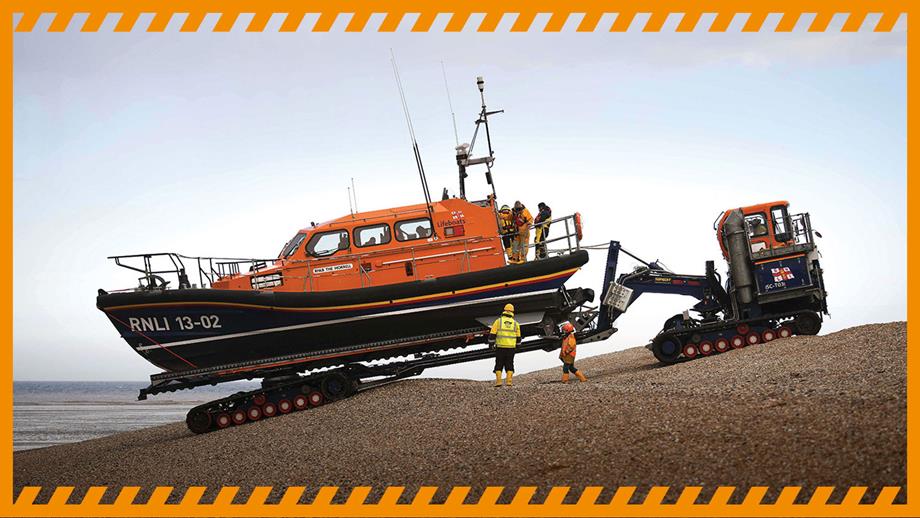 Tractor is bringing the Shannon to the sea across pebbled shores
