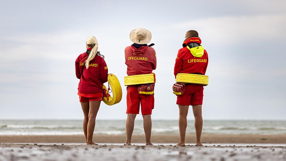 Lifeguards patrol Margate beach