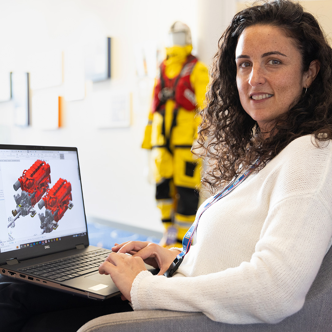 Lorena Rubio-Sabater, Senior CAD Engineer, smiling at the camera.