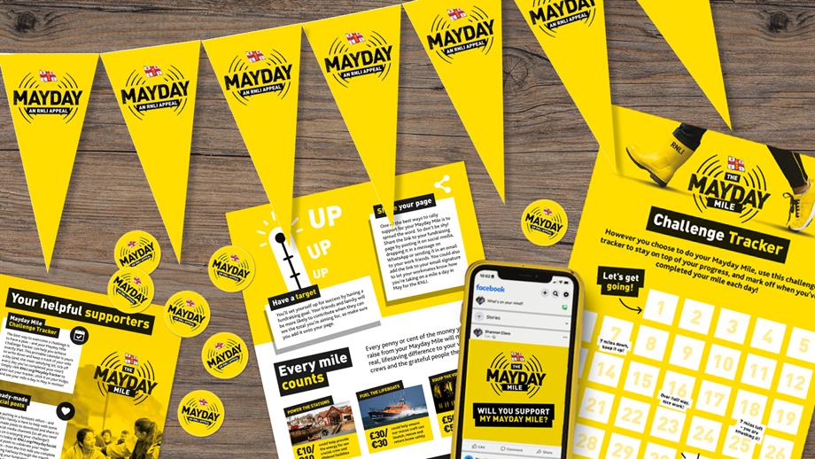 A collection of the Mayday materials available to promote your event.