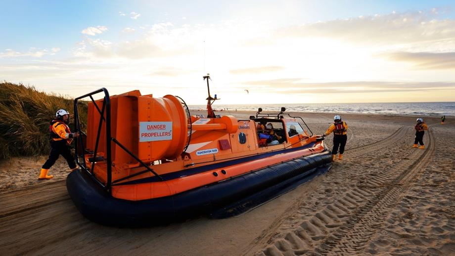 Hunstanton Hovercraft on the beach