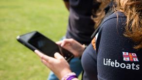 A close-up of a woman using a smartphone