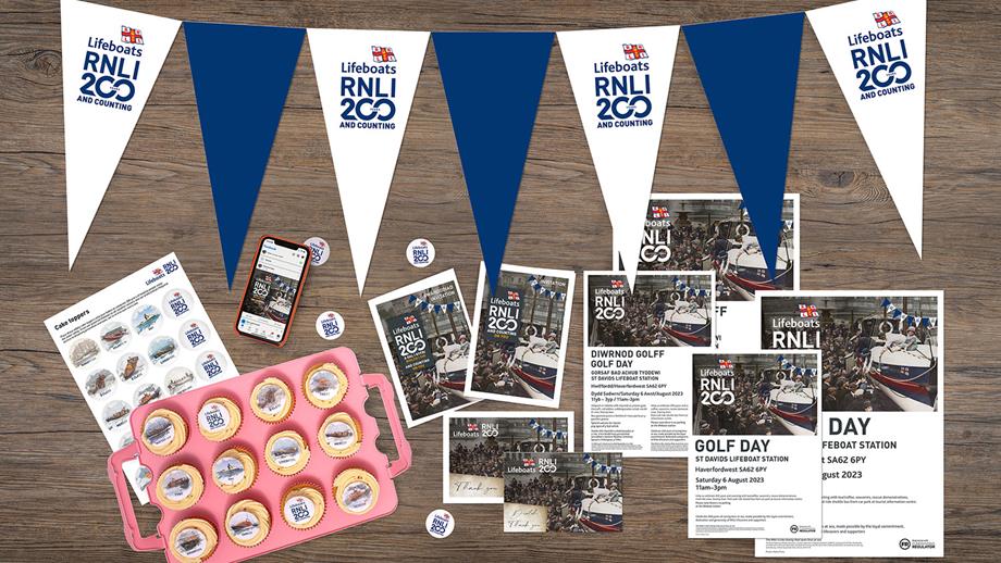 Bunting, posters, cake toppers and more – a selection of the materials you need to promote and celebrate your 200th anniversary event