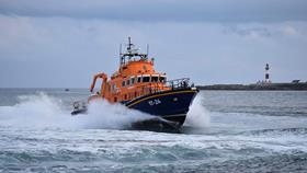 RNLI lifeboat at sea