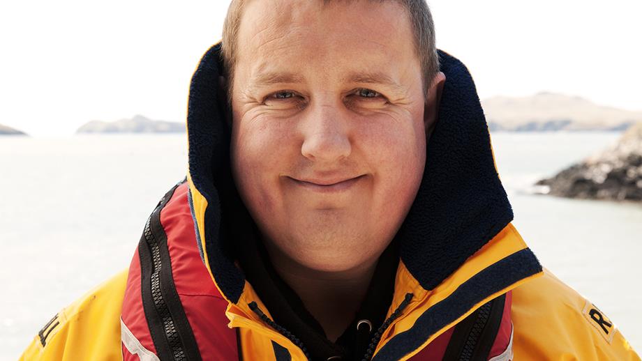 St Davids RNLI Crew Member and Mechanic Michael Phillips
