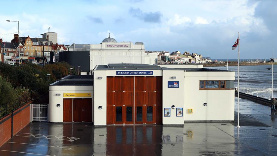 The newly built Bridlington lifeboat station