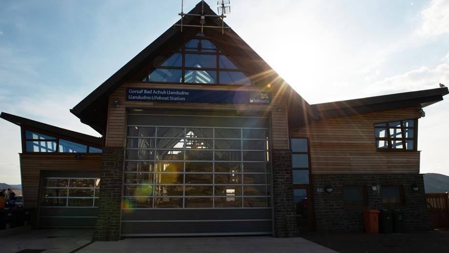 The new Llandudno Lifeboat Station building