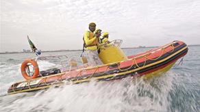 Tanzania Sea Rescue volunteers onboard their inshore lifeboat