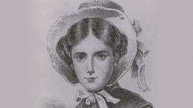 Photograph of a painting of Grace Darling