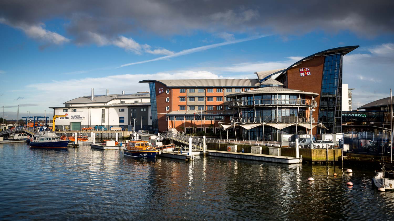  The RNLI College sits beside Poole harbour