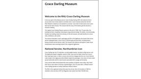 Preview of the Grace Darling Fact Sheet for the visually impaired PDF