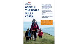 Italian coastal walking poster