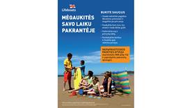 Beach Safety Lifeguard - Lithuanian