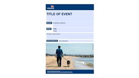 dog walking poster