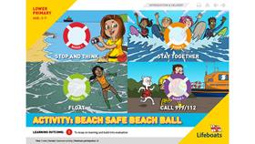 Beach safe beach ball
