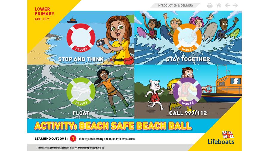 Beach safe beach ball