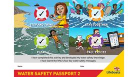 RNLI Water safety passport 1